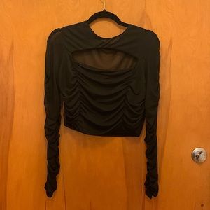 Hollow Out Voile Top